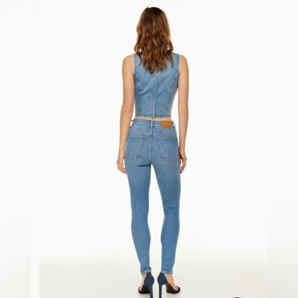 Aritzia Denim Forum The Lola High Waisted Skinny Jeans Size 28 L - Picture 2 of 12
